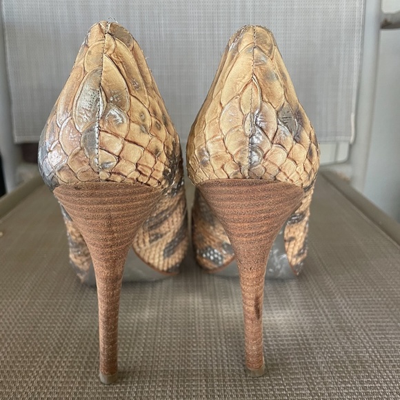 MARCIANO Snakeskin Heels - Picture 7 of 9